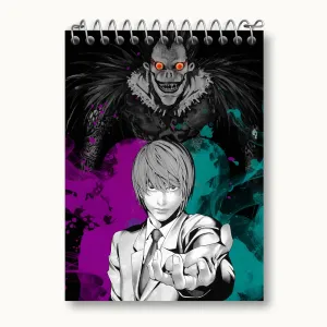 دفتر یادداشت لایت یاگامی و ریوک انیمه دفترچه مرگ Death Note
