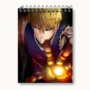 دفتر یادداشت جنوس انیمه مرد تک مشتی One Punch Man