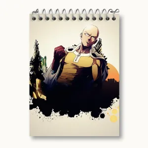 دفتر یادداشت  سایتاما انیمه مرد تک مشتی One Punch Man