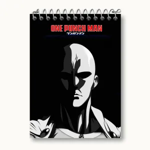 دفتر یادداشت سایتاما انیمه مرد تک مشتی One Punch Man