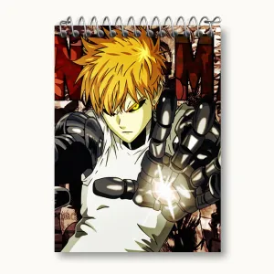 دفتر یادداشت جنوس انیمه مرد تک مشتی One Punch Man