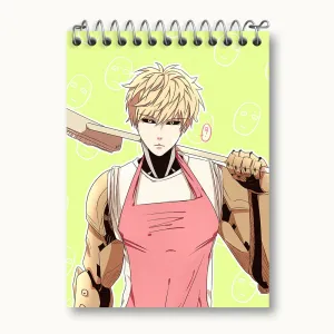 دفتر یادداشت جنوس انیمه مرد تک مشتی One Punch Man