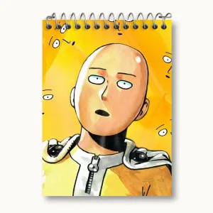 دفتر یادداشت سایتاما انیمه مرد تک مشتی One Punch Man