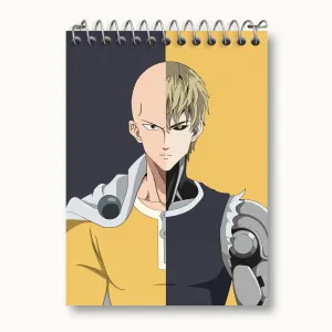 دفتر یادداشت جنوس و سایتاما انیمه مرد تک مشتی One Punch Man