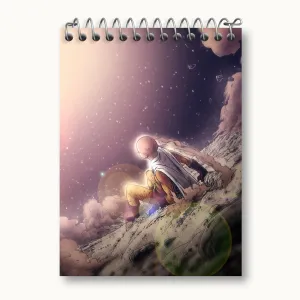 دفتر یادداشت سایتاما انیمه مرد تک مشتی One Punch Man