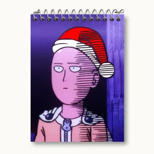 دفتر یادداشت سایتاما انیمه مرد تک مشتی One Punch Man