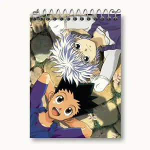 دفتر یادداشت گون و کیلوا انیمه هانتر ایکس هانتر Hunter × Hunter