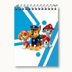 دفتر یادداشت چیس و مارشال و اسکای سگ های نگهبان Paw Patrol