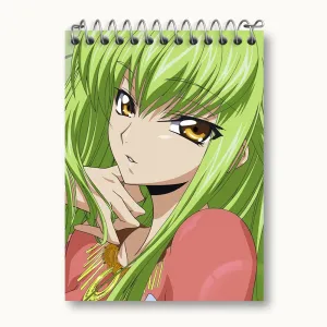دفتر یادداشت C.C سی سی انیمه Code Geass