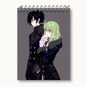 دفتر یادداشت لولوش و سی سی انیمه کد گیاس Code Geass