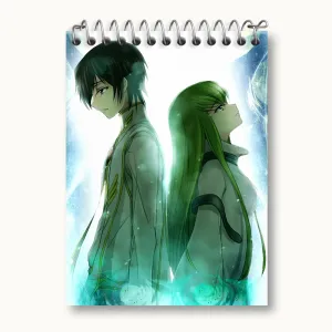 دفتر یادداشت لولوش و سی سی انیمه کد گیاس Code Geass
