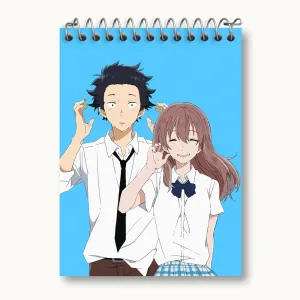 دفتر یادداشت شوکو نیشیمیا و شویا ایشیدا انیمه سایلنت ویس A Silent Voice