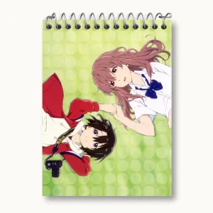 دفتر یادداشت شوکو و یوزورو نیشیمیا انیمه سایلنت ویس A Silent Voice