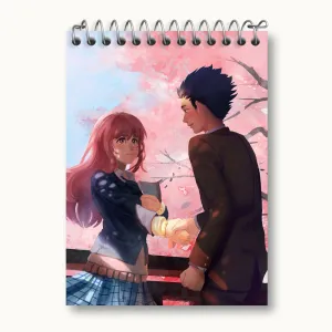 دفتر یادداشت شوکو نیشیمیا و شویا ایشیدا انیمه سایلنت ویس A Silent Voice