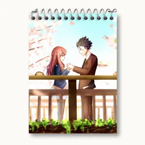 دفتر یادداشت شوکو نیشیمیا و شویا ایشیدا انیمه سایلنت ویس A Silent Voice