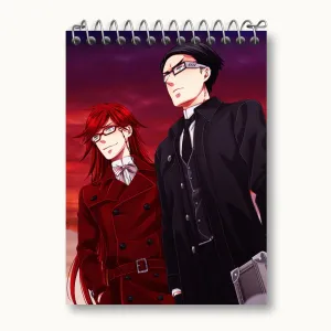 دفتر یادداشت ویلیام و گریل انیمه خادم سیاه Black Butler
