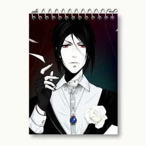 دفتر یادداشت سباستین انیمه خادم سیاه Black Butler