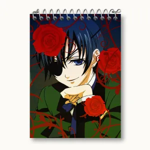 دفتر یادداشت شیل انیمه خادم سیاه Black Butler
