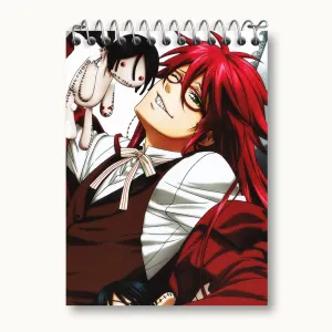 دفتر یادداشت گریل انیمه خادم سیاه Black Butler