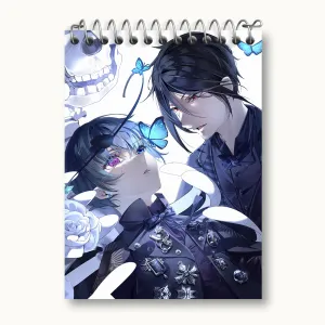 دفتر یادداشت سباستین و شیل انیمه خادم سیاه Black Butler
