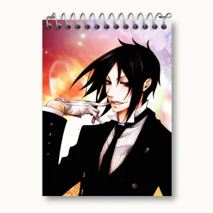 دفتر یادداشت سباستین انیمه خادم سیاه Black Butler