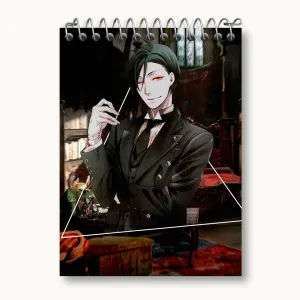 دفتر یادداشت سباستین انیمه خادم سیاه Black Butler