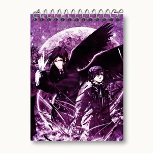 دفتر یادداشت سباستین و شیل انیمه خادم سیاه Black Butler