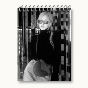 دفتر یادداشت رزی بلک پینک Black Pink