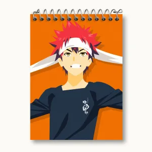 دفتر یادداشت سوما انیمه جنگ غذاها Food Wars