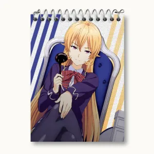 دفتر یادداشت ارینا انیمه جنگ غذاها Food Wars