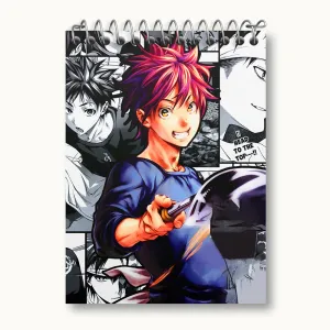 دفتر یادداشت سوما انیمه جنگ غذاها Food Wars