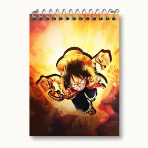 دفتر یادداشت لوفی انیمه وان پیس One Piece