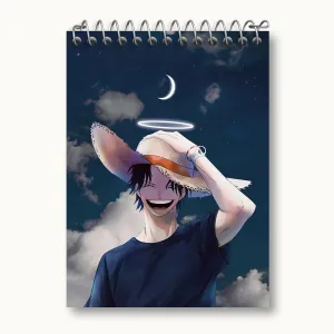 دفتر یادداشت لوفی انیمه وان پیس One Piece