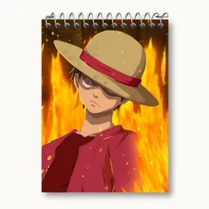 دفتر یادداشت لوفی انیمه وان پیس One Piece