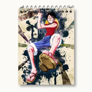 دفتر یادداشت لوفی انیمه وان پیس One Piece