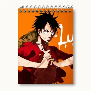 دفتر یادداشت لوفی انیمه وان پیس One Piece
