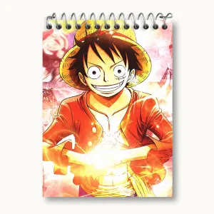 دفتر یادداشت لوفی انیمه وان پیس One Piece