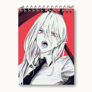 دفتر یادداشت پاور انیمه مرد اره ای Chainsaw Man