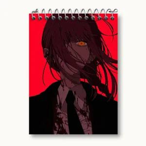 دفتر یادداشت ماکیما انیمه مرد اره ای Chainsaw Man