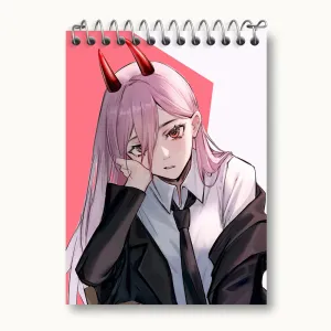 دفتر یادداشت پاور انیمه مرد اره ای Chainsaw Man