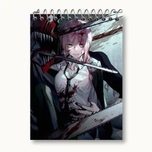 دفتر یادداشت ماکیما انیمه مرد اره ای Chainsaw Man