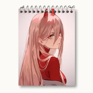 دفتر یادداشت پاور انیمه مرد اره ای Chainsaw Man