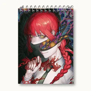 دفتر یادداشت ماکیما انیمه مرد اره ای Chainsaw Man