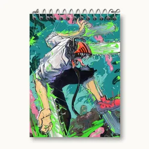 دفتر یادداشت دنجی انیمه مرد اره ای Chainsaw Man