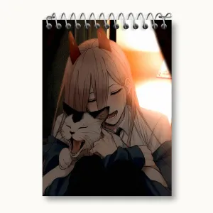 دفتر یادداشت پاور انیمه مرد اره ای Chainsaw Man