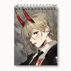 دفتر یادداشت پاور انیمه مرد اره ای Chainsaw Man