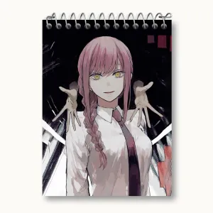دفتر یادداشت ماکیما انیمه مرد اره ای Chainsaw Man