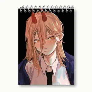 دفتر یادداشت پاور انیمه مرد اره ای Chainsaw Man