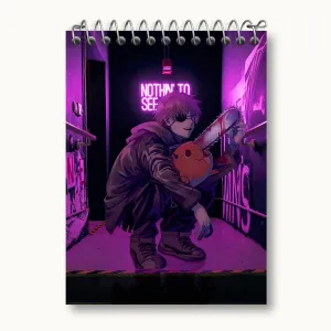 دفتر یادداشت پوچیتا و دنجی انیمه مرد اره ای Chainsaw Man