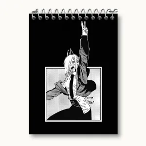 دفتر یادداشت پاور انیمه مرد اره ای Chainsaw Man